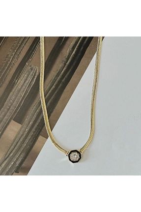 گردنبند استیل ( فولاد ) طلائی زنانه استیل (فولاد) Genel Markalar - کد 836111748