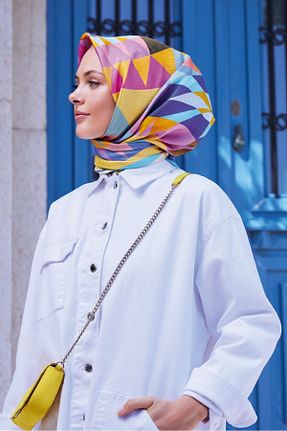 روسری سفید İpek Tivil Belli - کد 875767871