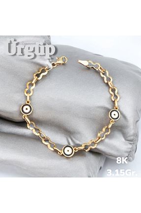 دستبند طلا طلائی بچه گانه 8 عیار ÜRGÜP TAKI - کد 875775475
