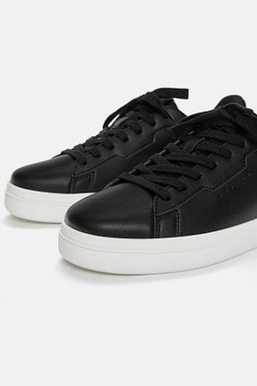 کفش اسنیکر رنگی مردانه چرم اصل Pull & Bear - کد 875771690