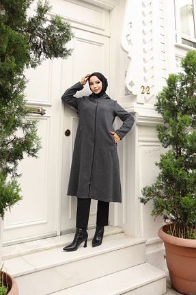 پالتو پشمی حجاب رنگی زنانه رگولار new ats - کد 875785759