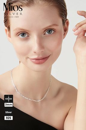 گردنبند نقره رنگی زنانه 925 عیار Mios Silver - کد 875784803