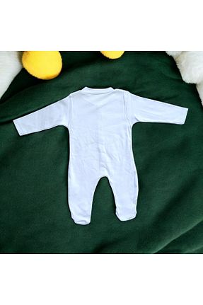 سرهمی خواب سفید بچه گانه پنبه ای Lui Baby - کد 874090327