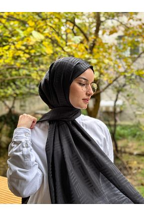 شال مشکی زنانه پنبه ای shalby - کد 872893933