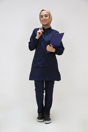 لباس کار سرمه ای ÇİZGİ MEDİKAL - کد 875879525