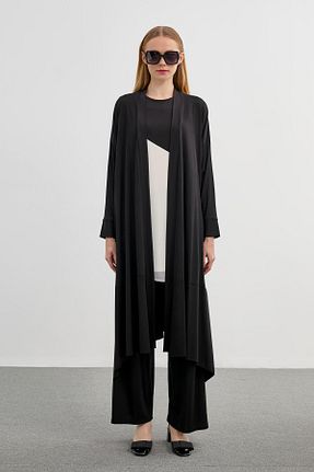ست بالاتنه و پائین تنه مشکی زنانه بافتنی Zühre - کد 823661458