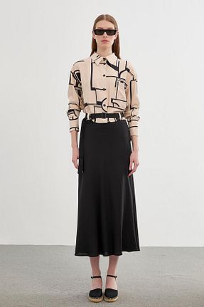 ست بالاتنه و پائین تنه حجاب مشکی زنانه رگولار Zühre - کد 816161793