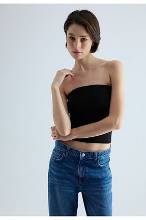 بلوز مشکی زنانه ساده TUBİA - کد 861207458