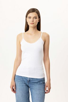 رکابی سفید زنانه پنبه ای Pierre Cardin - کد 850524304