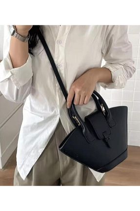 کیف دوشی مشکی زنانه چرم مصنوعی mnb style stilinizi yansıtın - کد 902972960