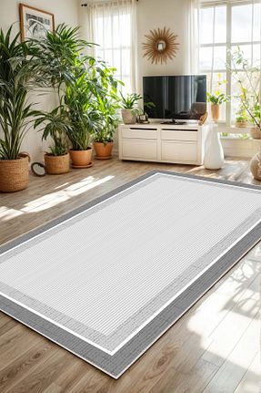 فرش طوسی قابل شستشو df home - کد 875920736