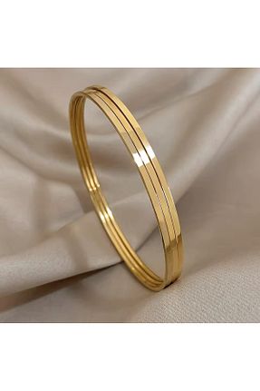 دستبند استیل (فولاد) طلائی زنانه استیل (فولاد) moda aksesuar - کد 875930787