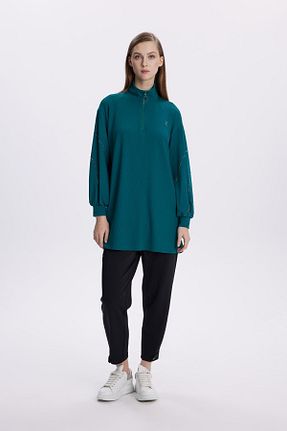تونیک سبز زنانه بافتنی Zühre - کد 875928582
