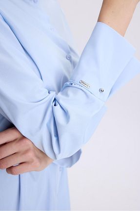 تونیک آبی زنانه بافتنی Zühre - کد 875928707