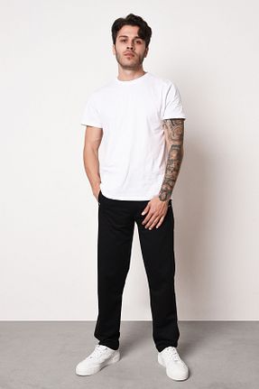 شلوار کرمگن مشکی مردانه سایز بزرگ mmetalic - کد 117608671