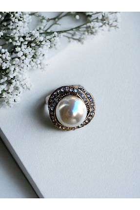 انگشتر جواهر سفید زنانه مروارید FAYRA ACCESSORIES - کد 814643827