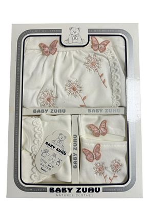 بعد از زایمان سفید بچه گانه پنبه ای BABY ZUHU - کد 875949927
