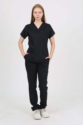 ست بالاتنه و پائین تنه سرمه ای زنانه بافتنی Nevsa - کد 875968758