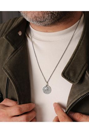 گردنبند نقره مشکی مردانه 925 عیار MEKS JEWELS - کد 875957867