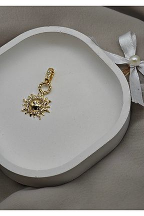 گردنبند استیل ( فولاد ) طلائی زنانه روکش طلا Çelik - کد 875974780