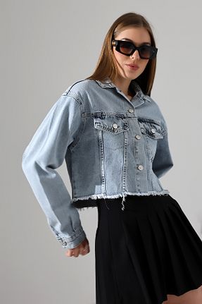 کت آبی زنانه رگولار LOKADI - کد 869186618