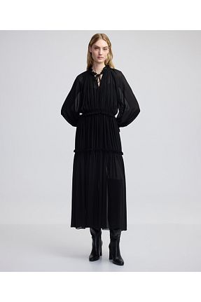 لباس مشکی زنانه بافتنی İpekyol - کد 875985059