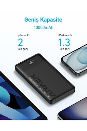 پاور بانک مشکی 7900 - 11500 Anker - کد 816498158