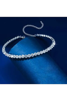 گردنبند جواهر طوسی زنانه مس Fasion Jewelry - کد 876141594