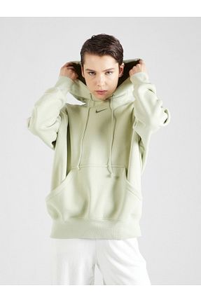 سوئیشرت اسپرت سبز زنانه اورسایز Nike - کد 876256446