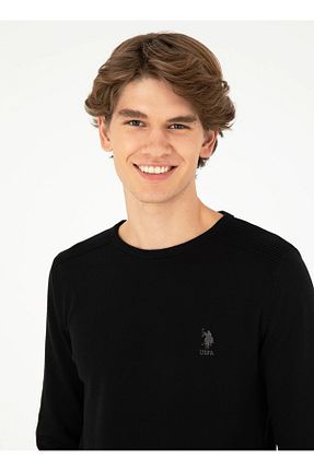 پلیور مشکی مردانه ساده U.S. Polo Assn. - کد 876173761