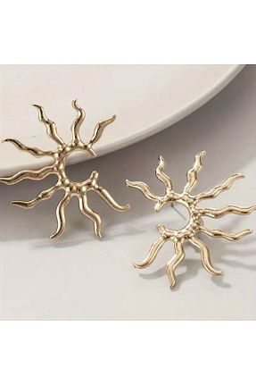 گوشواره جواهر زرد پوشش زاماک Ervalina - کد 876186775