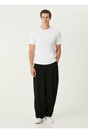 تیشرت سفید مردانه یقه دوچرخه Jil Sander - کد 923019228