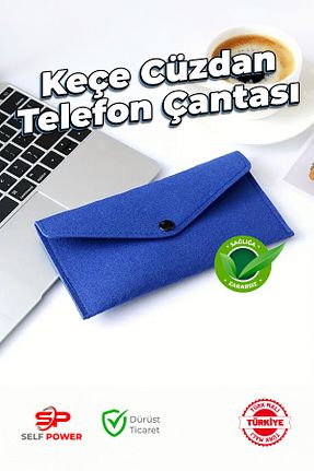 کیف پول آبی زنانه سایز متوسط Self Power - کد 876196275