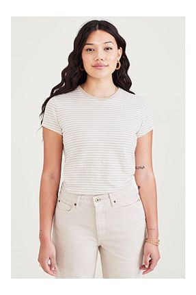 تیشرت بژ زنانه رگولار Dockers - کد 787847881