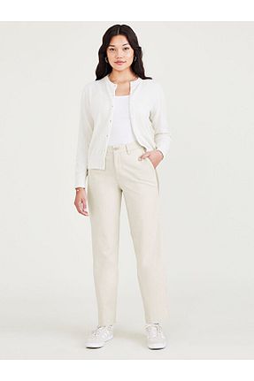 شلوار سفید زنانه پلی استر Dockers - کد 890493363
