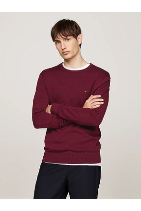 پلیور بنفش مردانه ساده Tommy Hilfiger - کد 876239304
