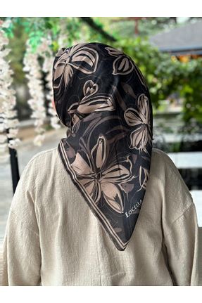 روسری مشکی پنبه ای locella - کد 876284755