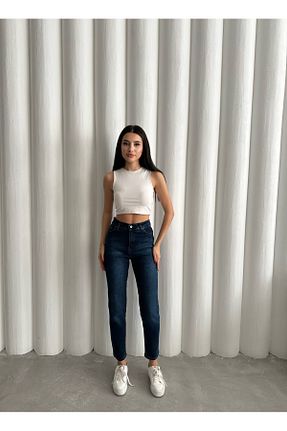 سوئیشرت سرمه ای زنانه ساده Butik - کد 876248493