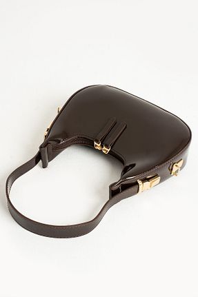 کیف دوشی قهوه ای زنانه چرم مصنوعی 212 - کد 876260886