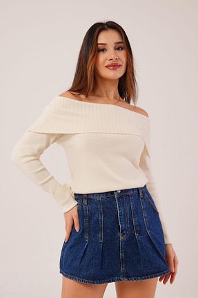 پلیور بژ زنانه ساده Hipo Trend - کد 876275424