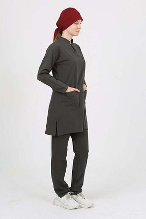 ست بالاتنه و پائین تنه خاکی زنانه بافتنی Nevsa - کد 876292867