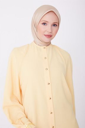 پیراهن حجاب زرد زنانه رگولار Armine - کد 798805890