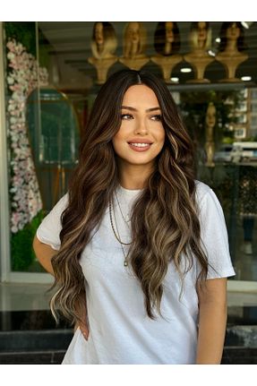 کلاه گیس قهوه ای زنانه Fenomen Peruk - کد 876293803