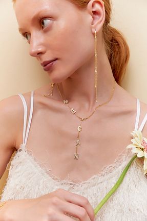 گوشواره نقره زرد زنانه 925 عیار orchards - کد 876304045