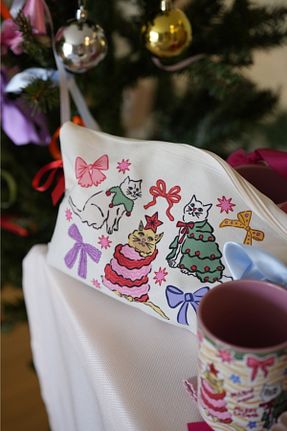 کیف پورتفوی و کلاچ بژ زنانه پارچه ای Hello Melody Design - کد 876294727