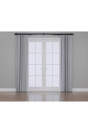 پرده زمینه طوسی پلی استر Gauze Fabric Design - کد 194757306