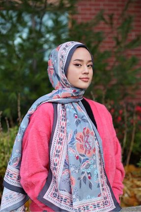شال طوسی زنانه پنبه ای başörtü dükkanı - کد 876315200
