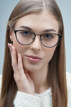 عینک محافظ نور آبی مشکی زنانه شیشه LOOKUP NEW - کد 853715964