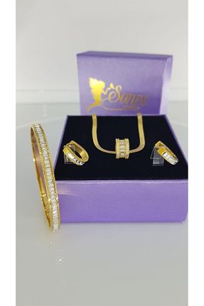 ست استیل طلائی زنانه استیل (فولاد) SONES - کد 876329341