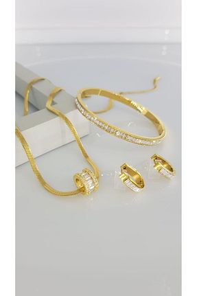 ست استیل طلائی زنانه استیل (فولاد) SONES - کد 876329341